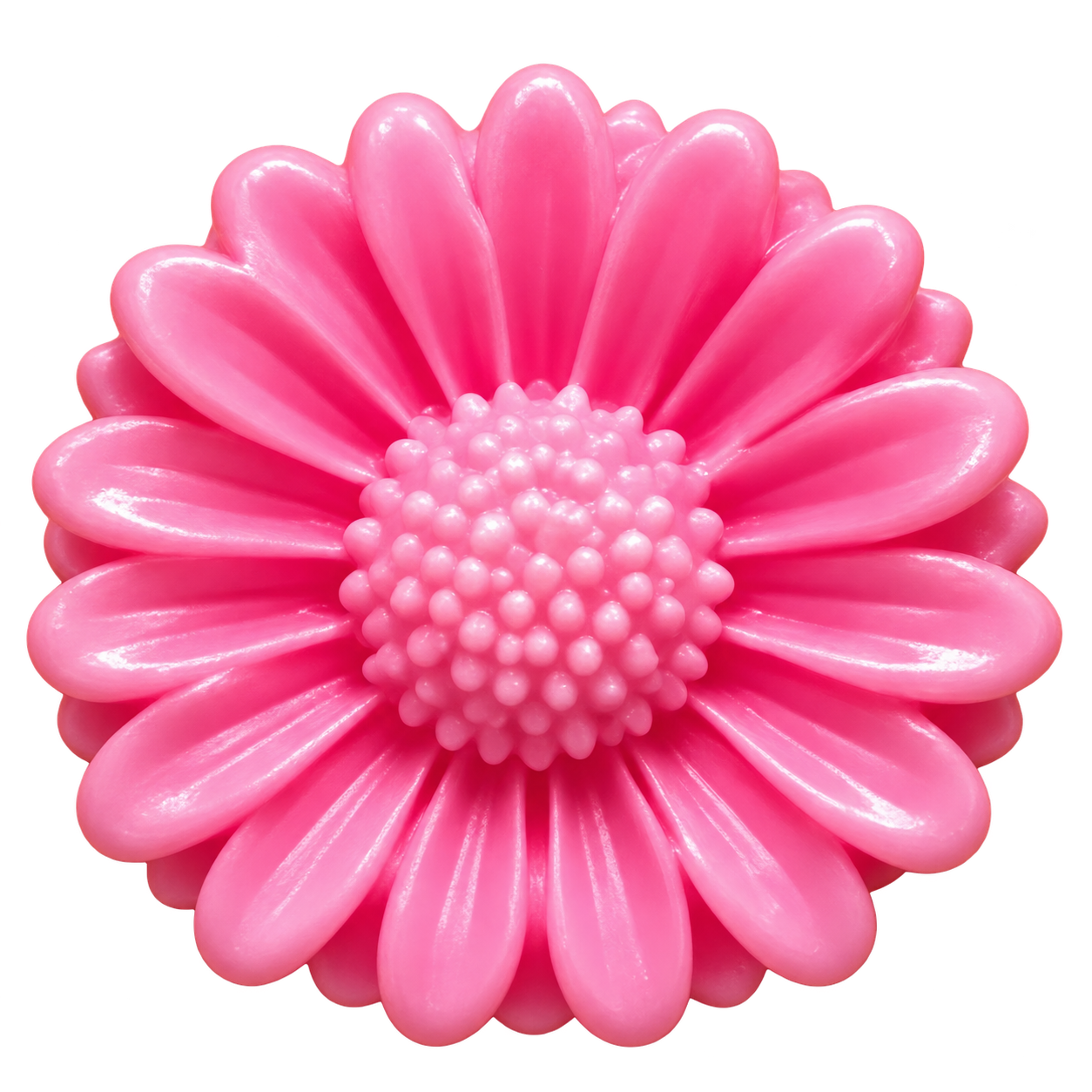 Jabón rosa con forma de flor