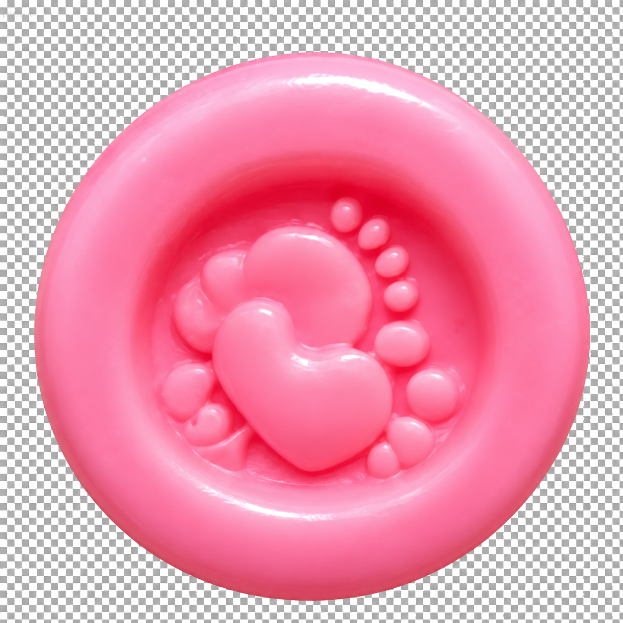 Jabón de huellita para baby shower